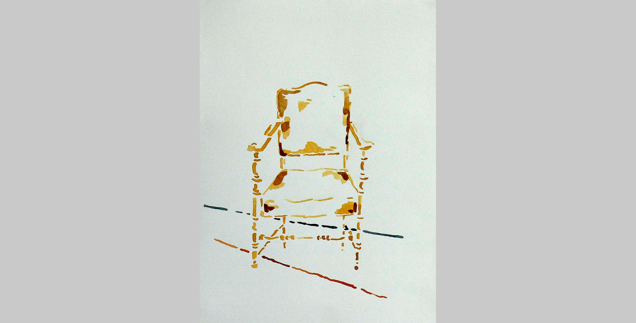The Chair, 2011, ink on paper, 9 x 12 in.