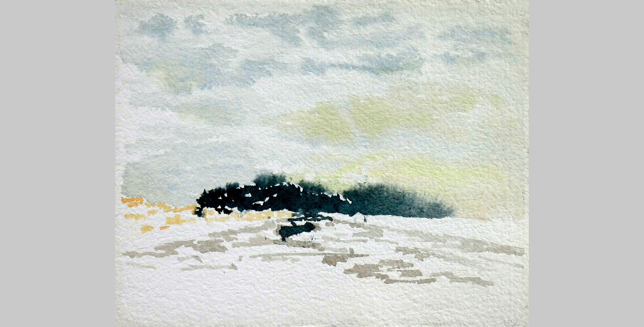 Island, 2011, watercolor, 9 x 12 in.