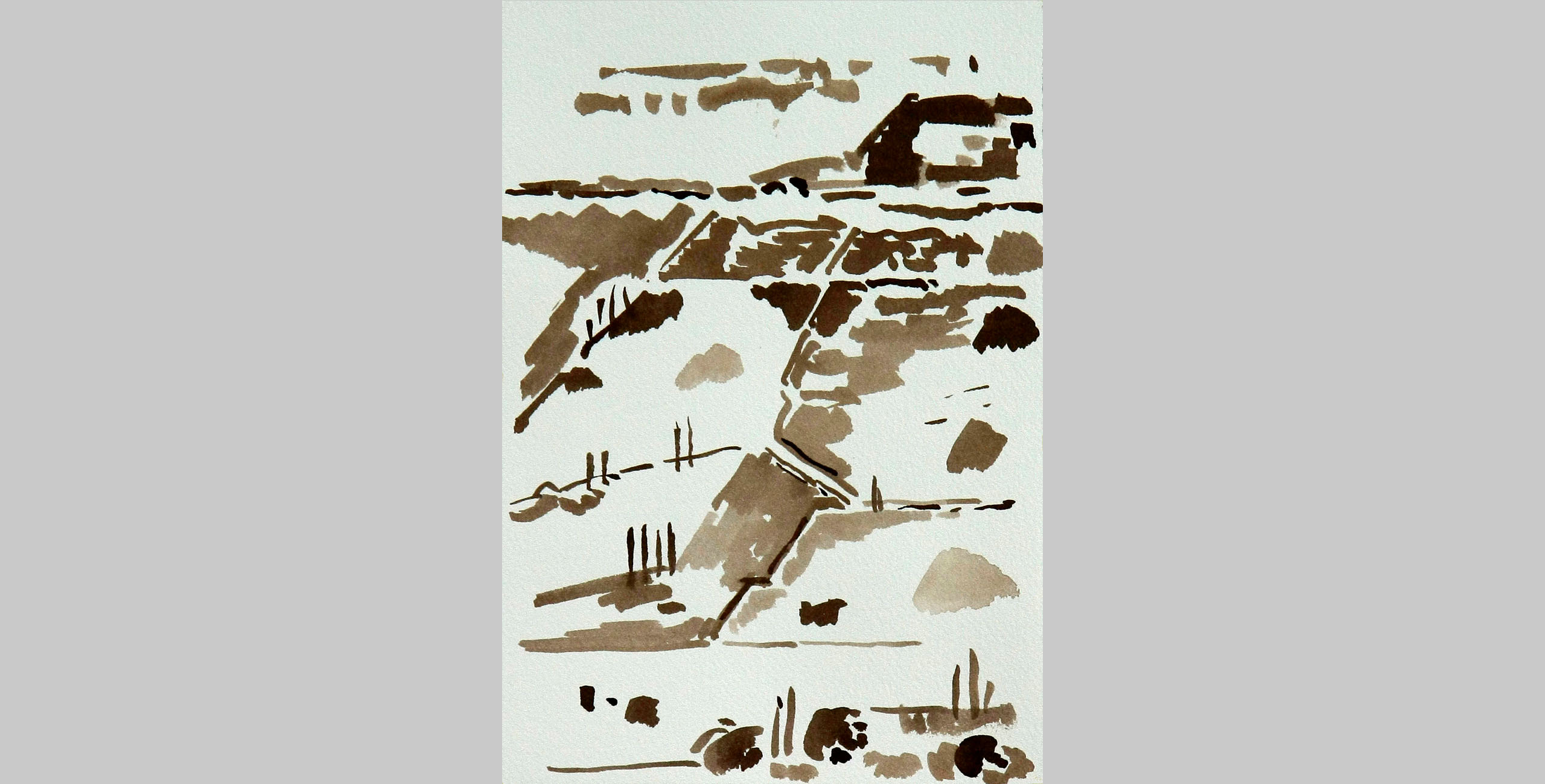 Landscape 19, 2011, ink on paper