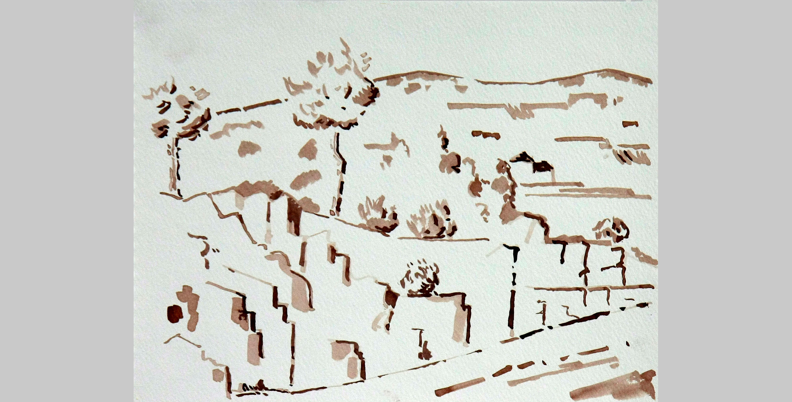 Landscape 20, 2011, ink on paper